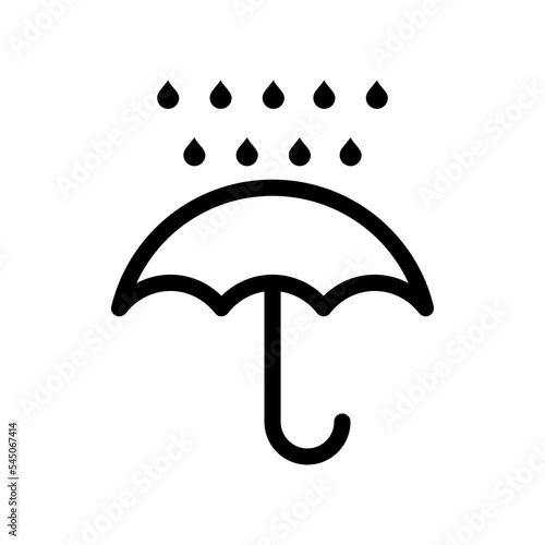 umbrella icon vector logo template in trendy flat design