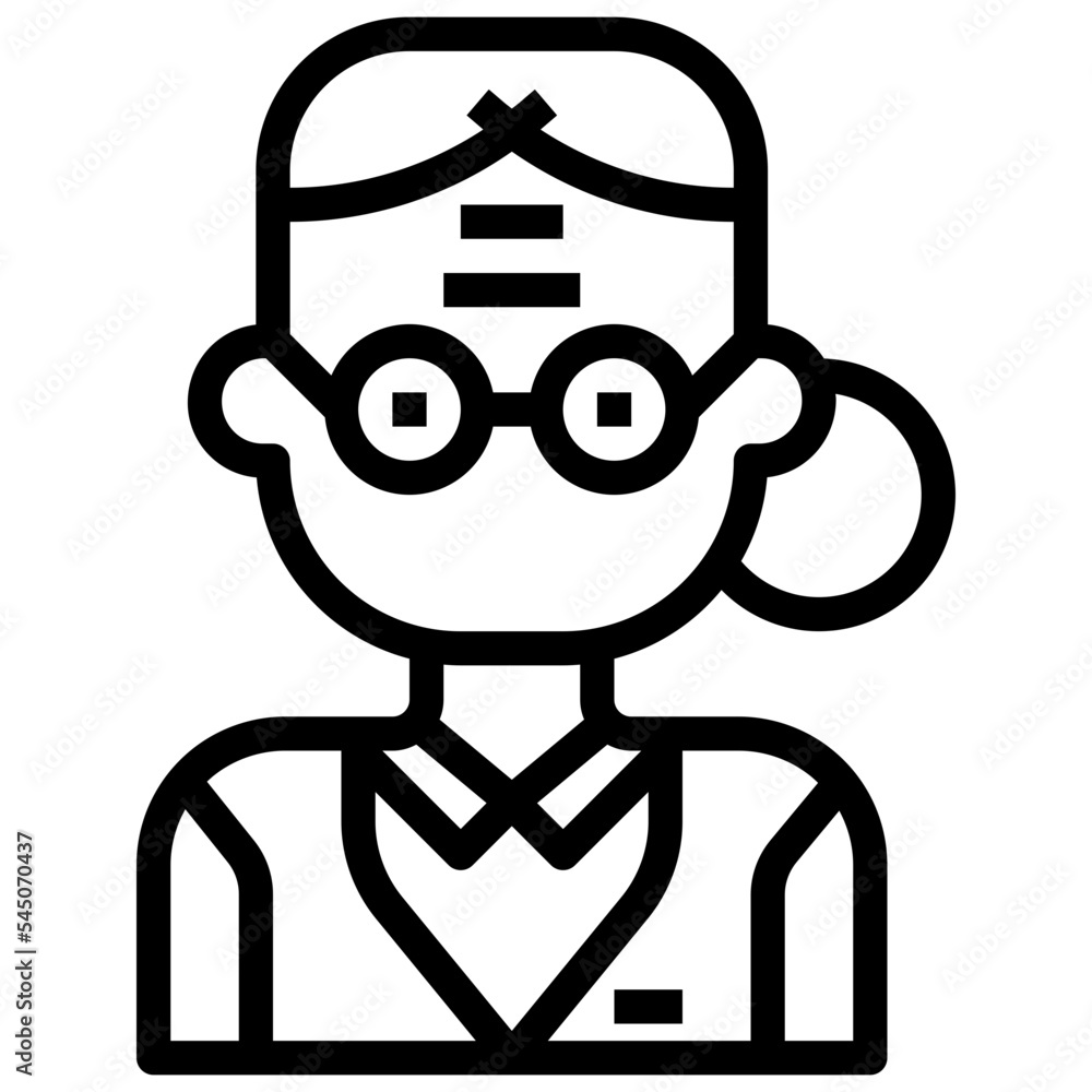 grandmother line icon,linear,outline,graphic,illustration grandmother line icon,linear,outline,graphic,illustration