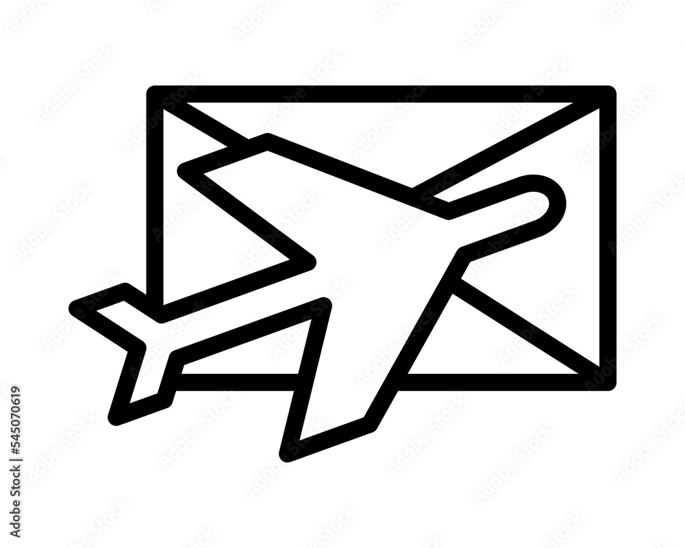 Post office flat line icon. Post service. Outline sign for mobile concept and web design, store. Post office flat line icon. Post service. Outline sign for mobile concept and web design, store.