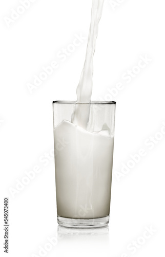 Pouring Milk in Glass