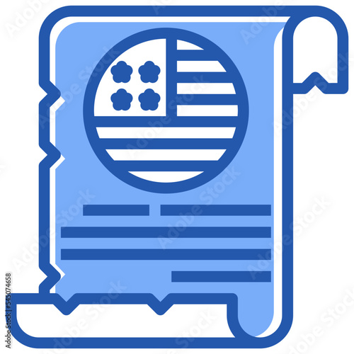 declaration line icon,linear,outline,graphic,illustration