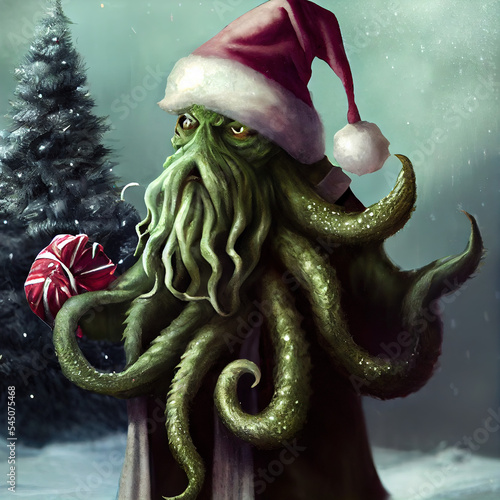 Father Cthulhu Christmas photo