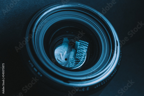 camera lens close up