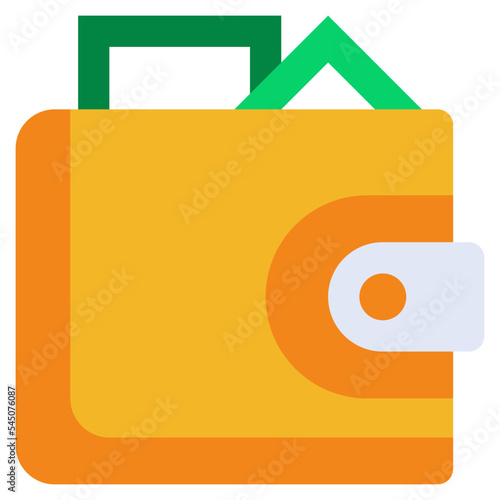 ewallet flat icon,linear,outline,graphic,illustration