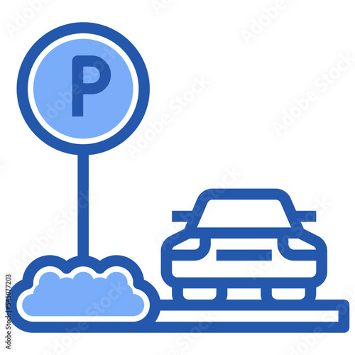 parking lot line icon,linear,outline,graphic,illustration