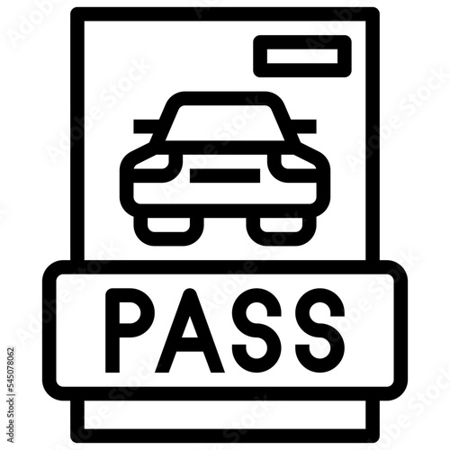 pass line icon,linear,outline,graphic,illustration