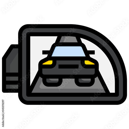 ide mirrors line icon,linear,outline,graphic,illustration