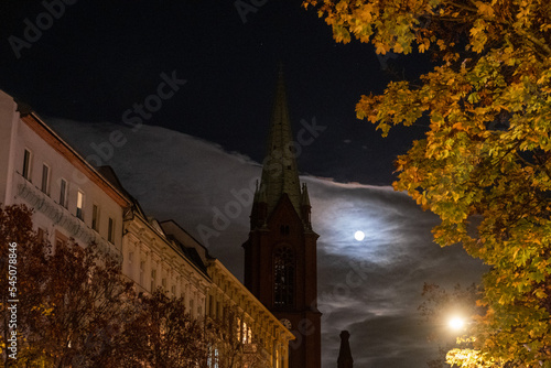 Full moon over Berlin photo