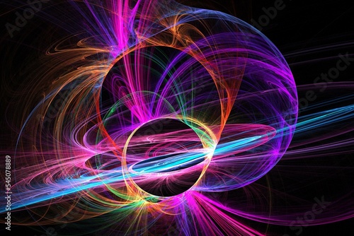 abstract background with glowing lines 