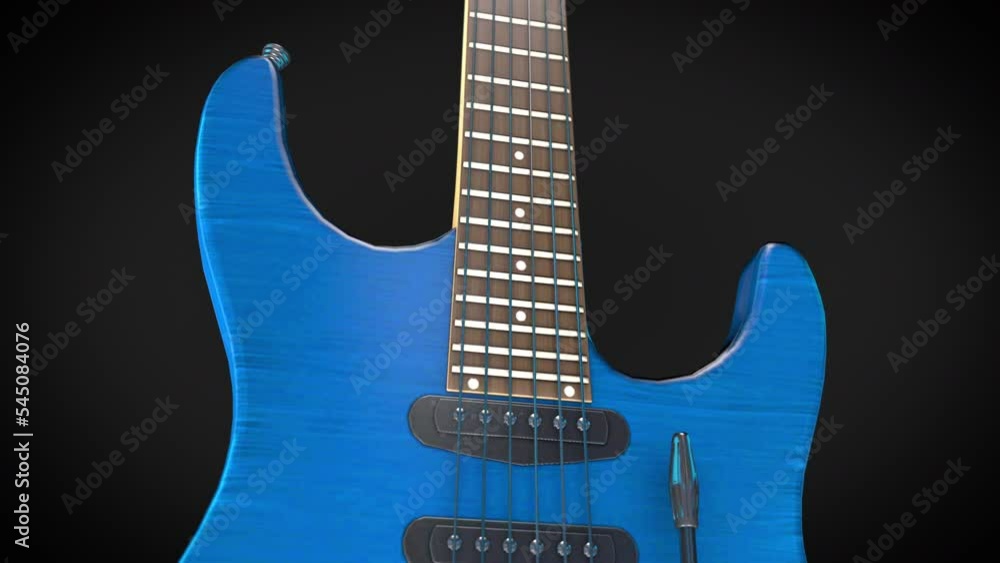 close up guitar on black background concept close up guitar on black background concept