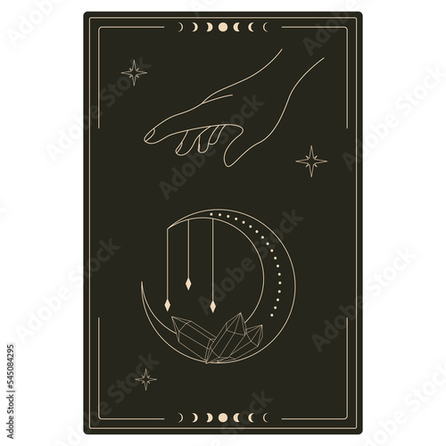 boho style design for tarot card cover