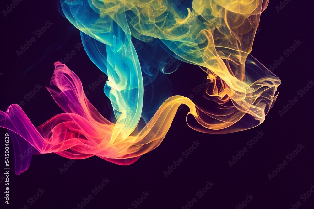 Fototapeta premium abstract colorful smoke