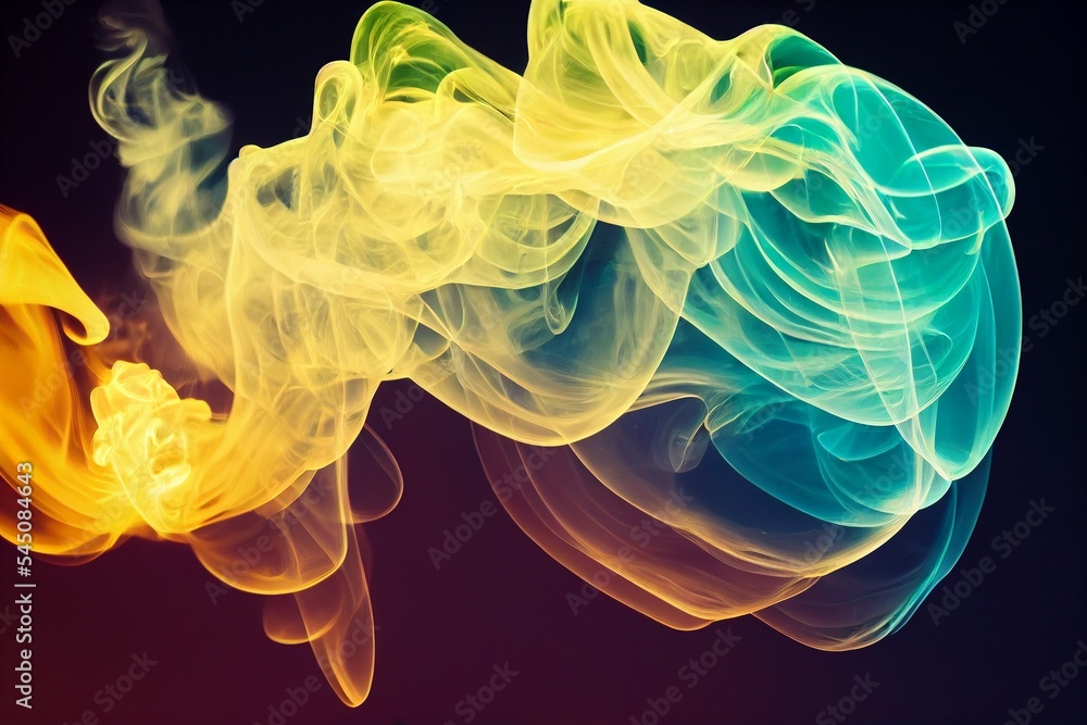 Fototapeta premium smoke on black