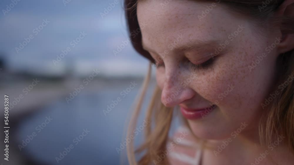 Close-up Of A Pregnant Woman Smiling Close-up Of A Pregnant Woman Smiling