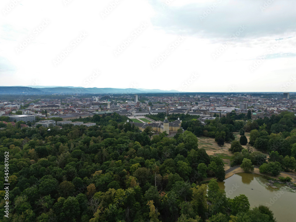Karlsruhe, Deutschland: Blick über die Stadt