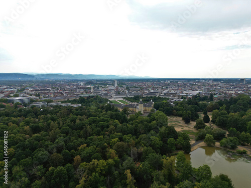 Karlsruhe, Deutschland: Blick über die Stadt