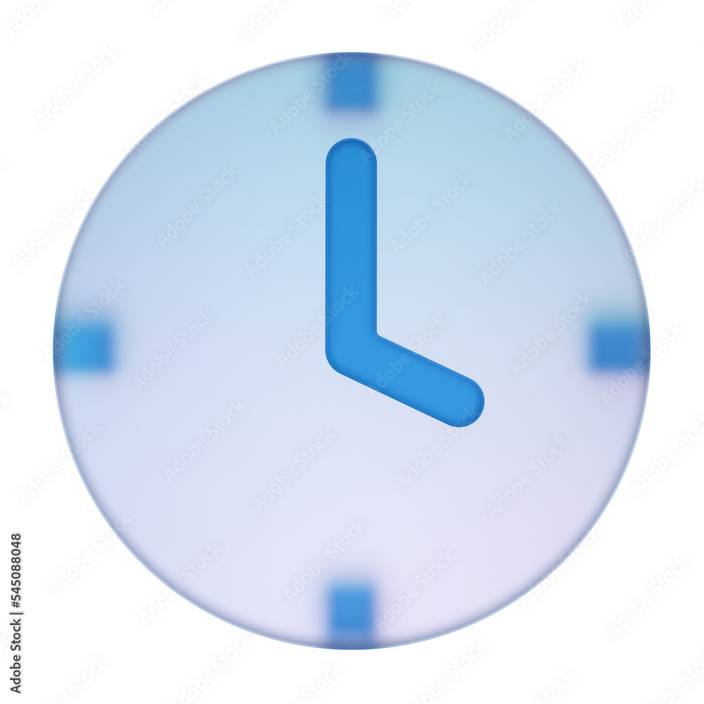 clock 3D rendering clock 3D rendering