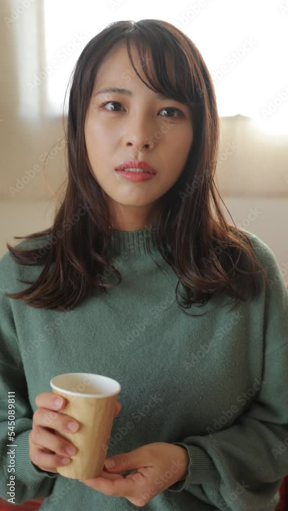 Beautiful young asian female talks to the camera. Vertical. Happy, Smile, Enjoy. 25P Beautiful young asian female talks to the camera. Vertical. Happy, Smile, Enjoy. 25P