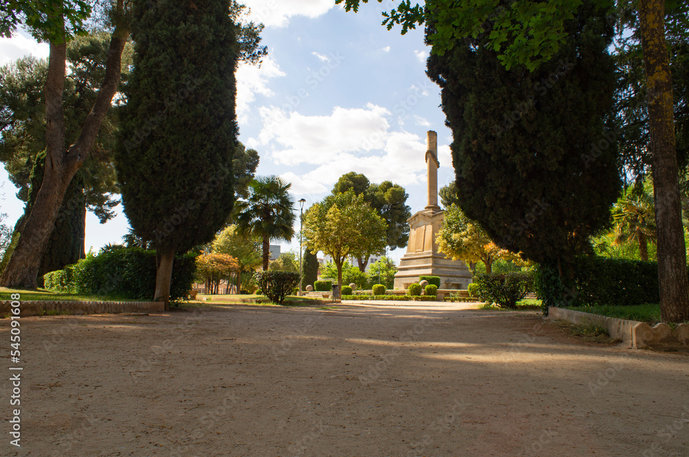 Green area and city park.