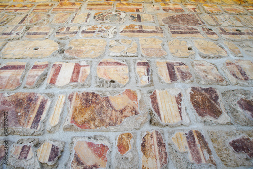 Painted Wall in Laodicea on the Lycus Ancient City in Denizli, Turkiye