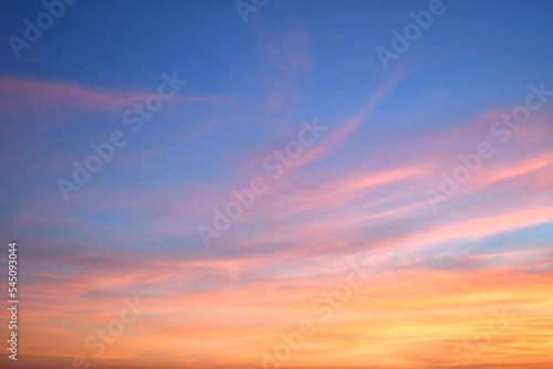 Colorful Early Morning Sky Background befpre sunrise.