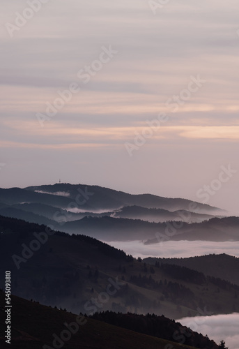 Mountainrange at sunset