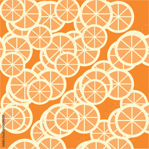 pattern with oranges