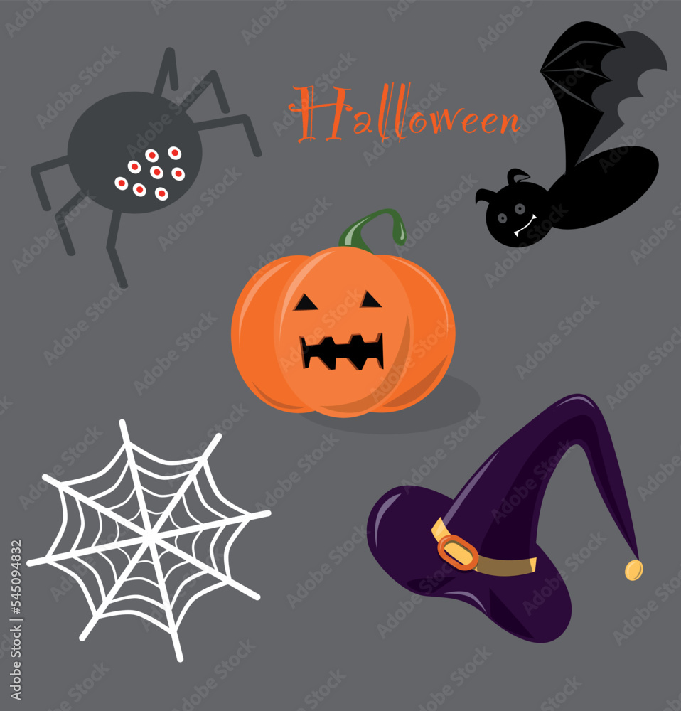 halloween vector set