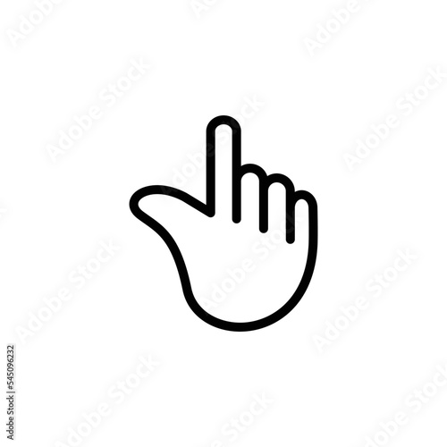 Hand mouse cursor pointer icon flat style