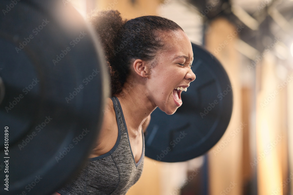 Athletic african sportswoman with fit healthy body Stock Photo by