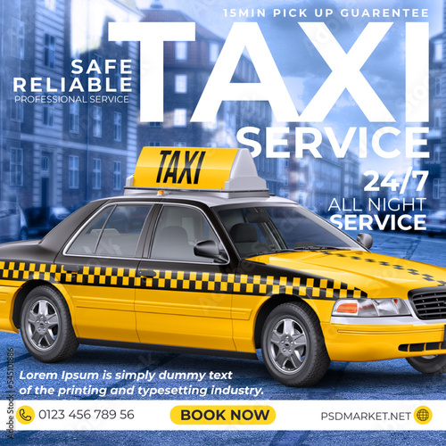 Taxi Template in Vector