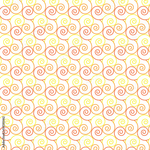 Seamless vector spiral geometric shape pattern background for tiles  cards  web  backdrop. Vector illustration EPS 10 file.