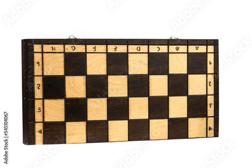 the large wooden chess board game