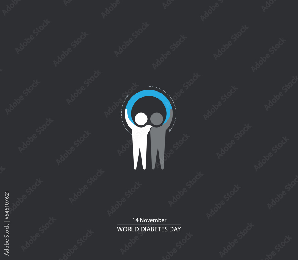 People can solve the diabetes problem. Diabetes day concept. people and diabetes vector illustration icons. People can solve the diabetes problem. Diabetes day concept. people and diabetes vector illustration icons.