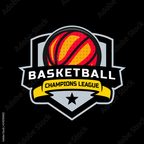 Basketball badge logo