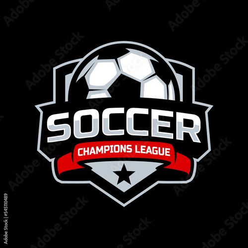 Soccer football badge logo template