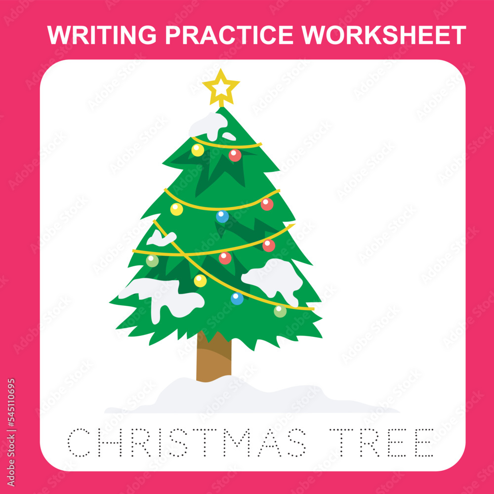 writing-practice-worksheet-for-kids-with-christmas-theme-printable
