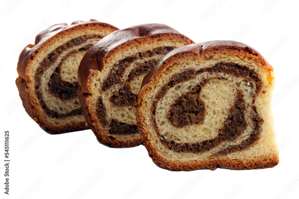 walnut strudel isolated, png file walnut strudel isolated, png file