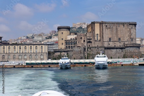 Napoli - Maschio angioino dalla poppa dell'aliscafo photo