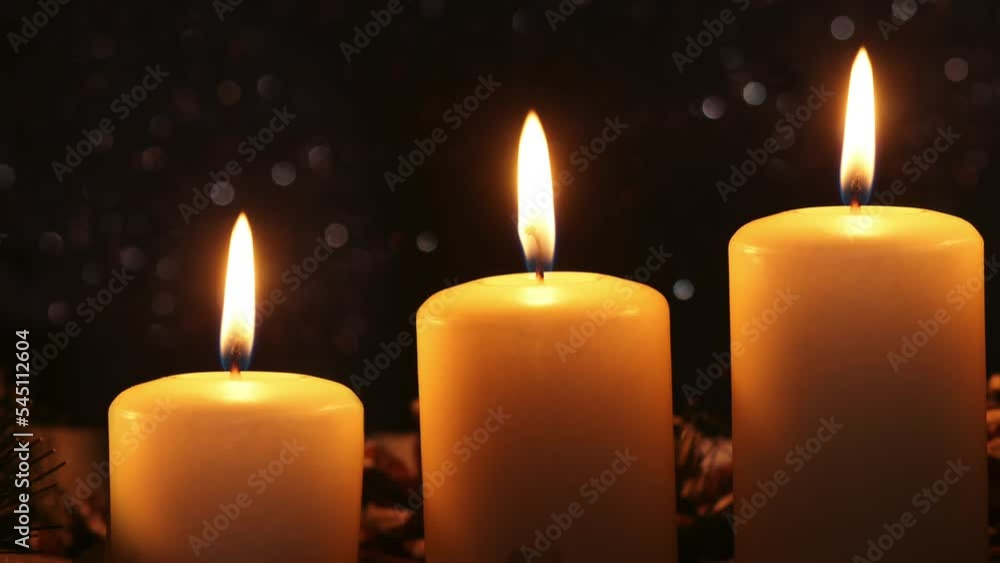 Four advent candles photo zoom (ken burns) Four advent candles photo zoom (ken burns)