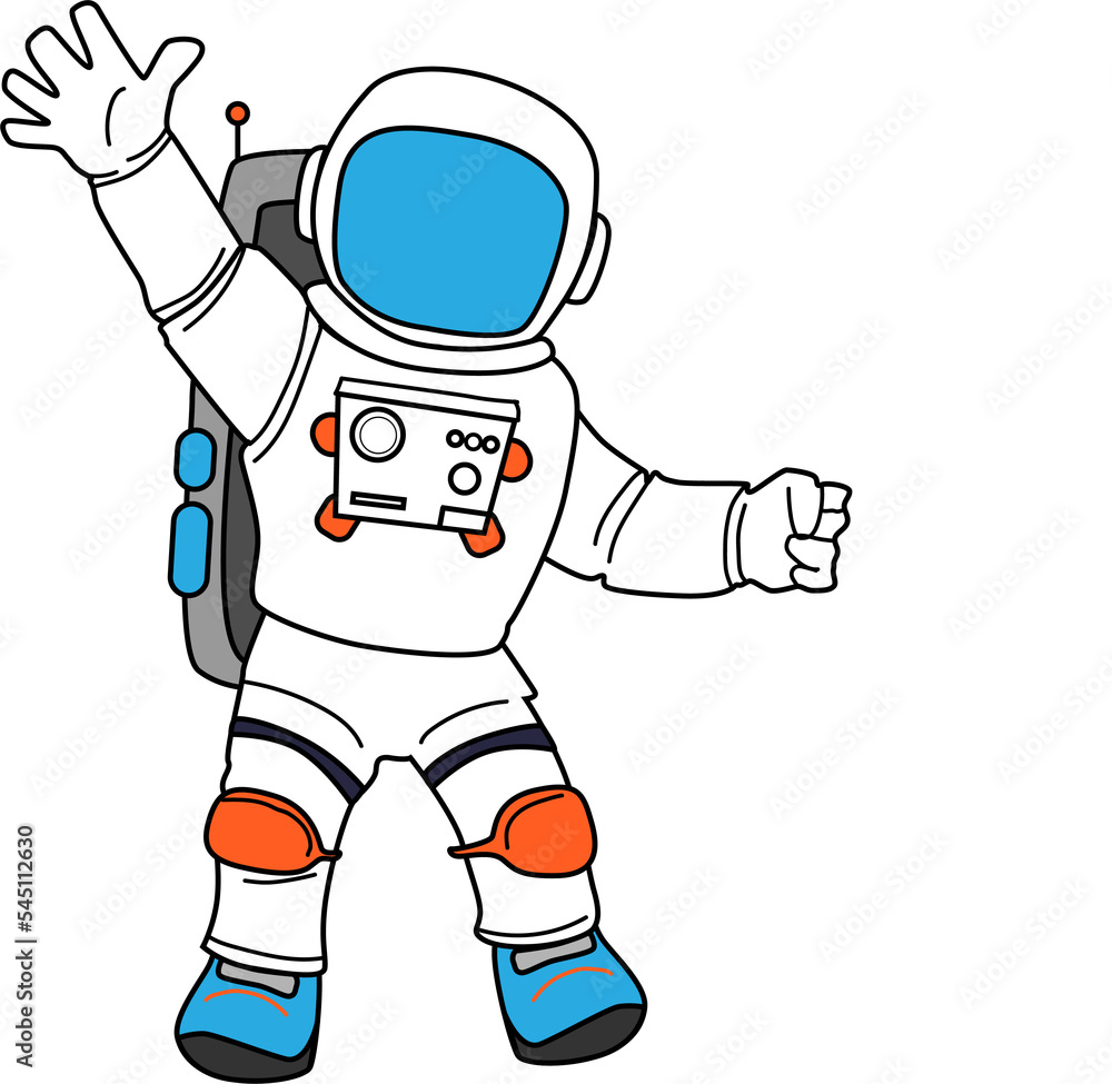 illustration of an astronaut in a space suit