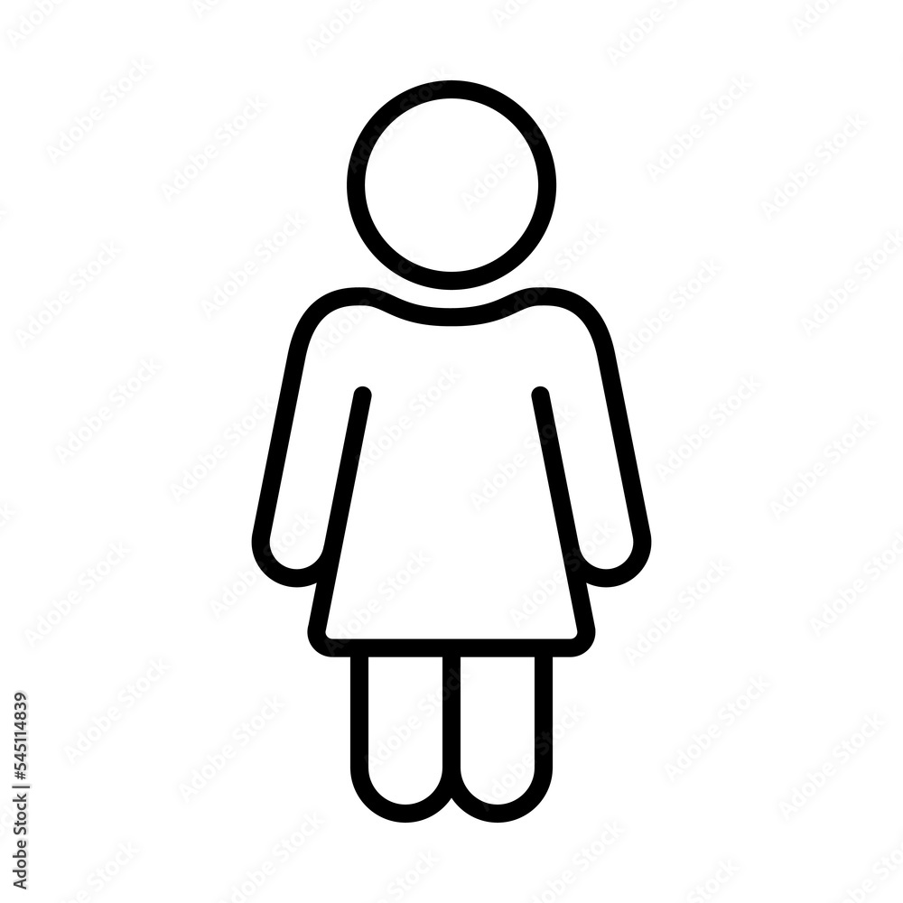 Woman, Female, Toilet Sign Icon Logo Design Vector Template Illustration Sign And Symbol Pixels Perfect Woman, Female, Toilet Sign Icon Logo Design Vector Template Illustration Sign And Symbol Pixels Perfect