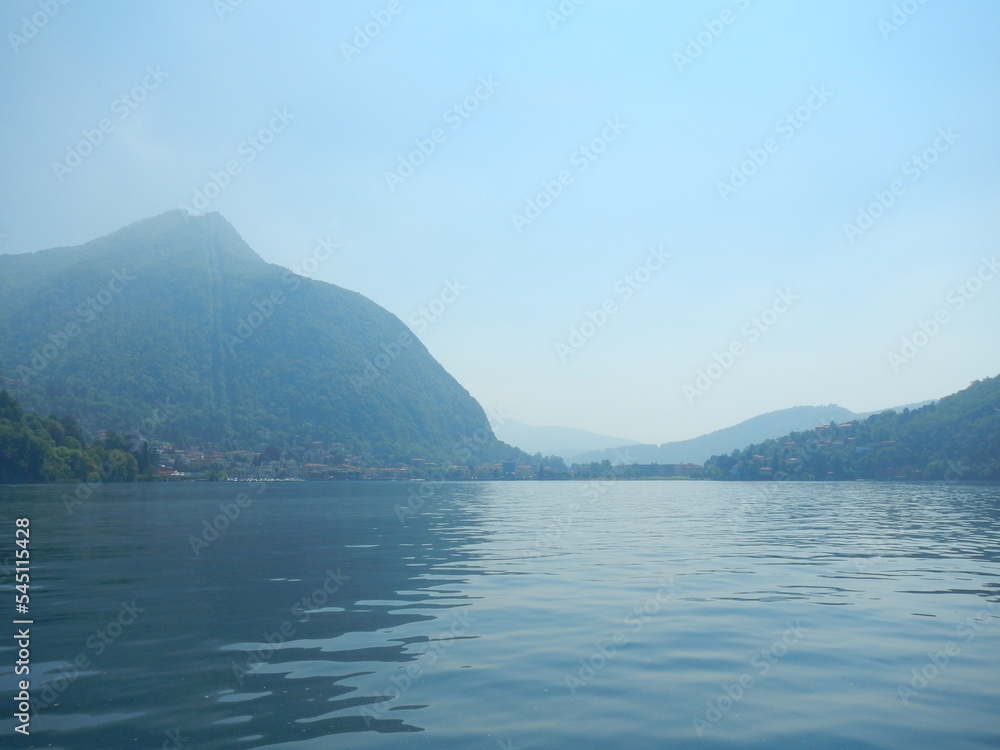 Lago Maggiore Lake Blue Italy alps european