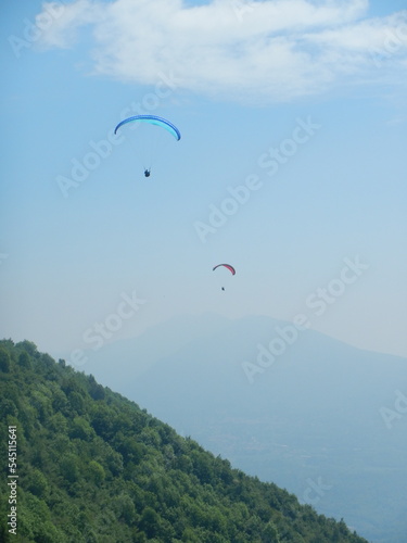 Para Glider Lago Maggiore Lake Blue Sky Italy alps european