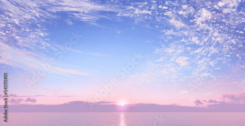 淡色の空