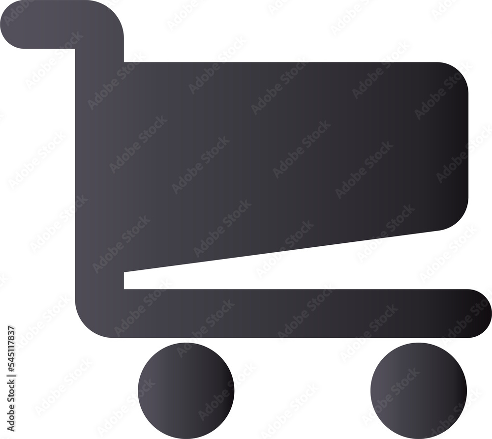 Dark gray gradient style icon shopping car Dark gray gradient style icon shopping car