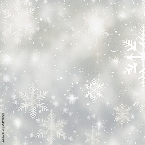 Blurry background of snowflakes with bokeh. Perfect for cards  posters and more.
