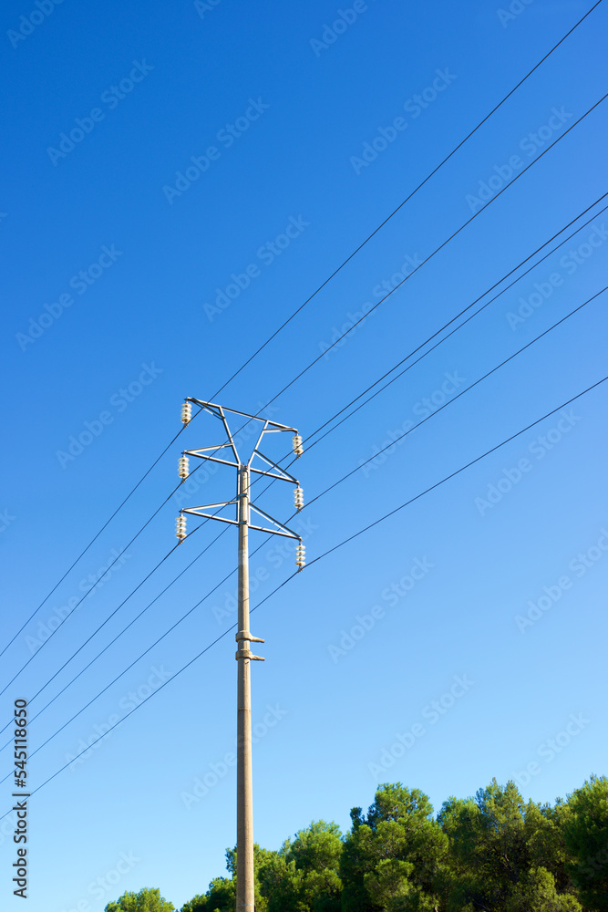 Obraz premium Power line view