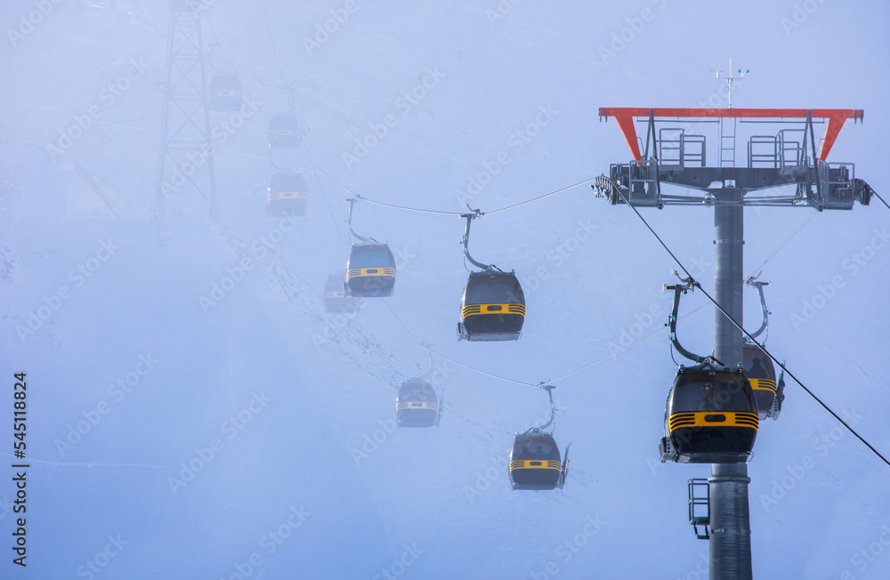 ski lift in the mountain ski lift in the mountain