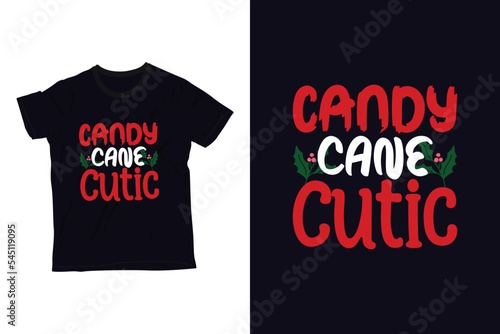 Candy Cane Cutic t-shirt design